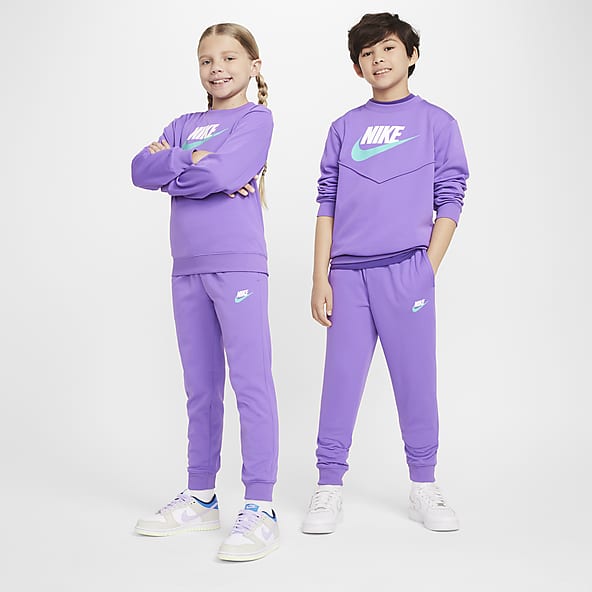 Purple nike jogging suit womens top